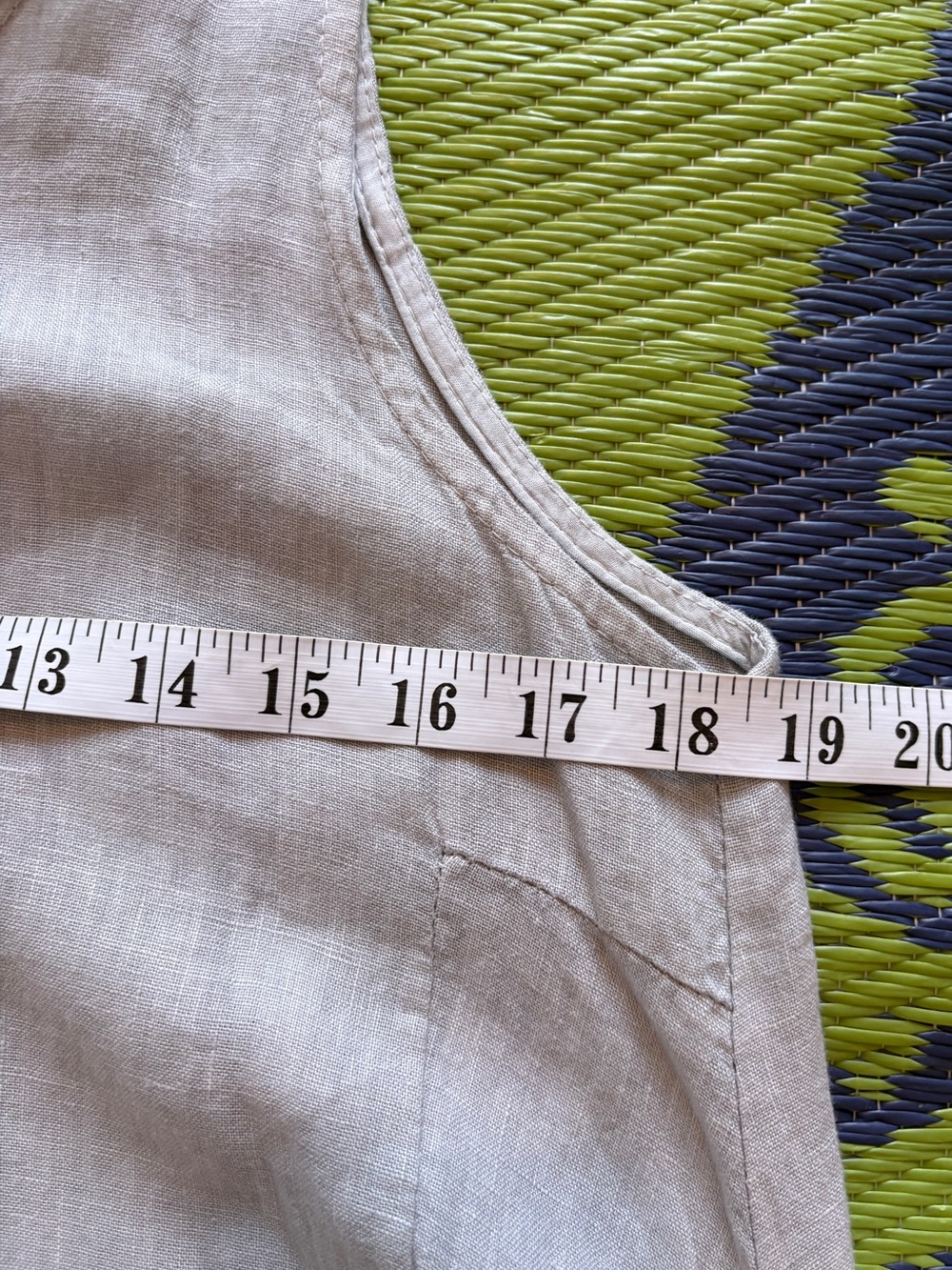 Stella Martin Made in Italy 100% Linen Sleeveless Button Front Midi Dress Size S - Picture 7 of 8